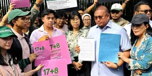 Potret Jerome Polin, Ferry Irwandi, Andovi dkk Bawa Tuntutan 17+8 ke DPR RI