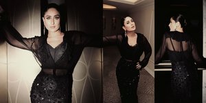 Potret Kareena Kapoor Menawan dengan Gaun Hitam Untuk Pesta Diwali 2024, Stunning Abis