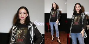 Potret Karina Nadila Pamer Babybump, Hamil 7 Bulan Tetap Aktif Bekerja - Santai Pakai High Heels