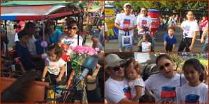 Potret Keluarga Mona Ratuliu di Car Free Day, Seru Naik Andong!