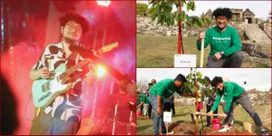 Potret Kunto Aji Tanam Pohon, Ditutup dengan Penampilan Manis