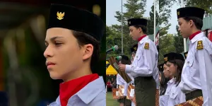Potret Lennon Anak Ayu Azhari Jadi Pembaca Pembukaan UUD Kala Upacara Kemerdekaan RI, Ganteng Banget - Pakai Bahasa Inggris