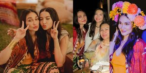 Potret Luna Maya di Pesta Ultah Raline Shah yang ke-40, Cantik Segar Penuh Warna 