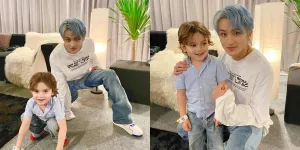 Potret Mali Fans Cilik Blasteran Indonesia - Inggris yang Akhirnya Bisa Ketemu Langsung Sama Mark NCT 127, Jaehyun Sampai Gemes Banget Ikut Peluk