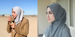 Potret Margin Istri Ali Syakieb Dalam Balutan Hijab, Mata Indah dan Wajah Blesteran Pakistan Curi Perhatian