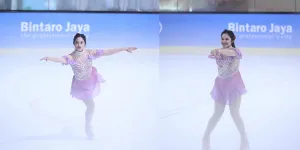 Potret Membanggakan Shakiena Azalea Anak Okie Agustina, Raih Juara Pertama di Kompetisi Ice Skating Internasional