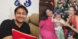 Potret Mikha Tambayong Rayakan Natal Bersama Keluarga - Deva Mahendra Tampak Lucu Pakai Topi Rusa