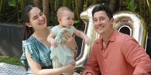 Potret Nino Fernandez dan Steffi Zamora Rayakan 10 Bulan Usia Baby Kaia