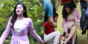 Potret Ochi Rosdiana Tetap Tampil On Point di Syuting 'BUKU HARIAN SEORANG ISTRI' Meski Diguyur Hujan, Ini Rahasianya