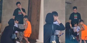 Potret Paula Verhoeven Temui Anak-anak di Rumah Baim Wong Usai Sidang Cerai, Haru