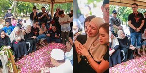Potret Pemakaman Ayahanda Deswita Maharani, Diiringi Isak Tangis Keluarga
