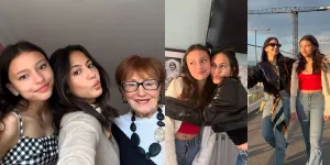 Potret Pevita Pearce Liburan ke Inggris Bareng Adik, Ketemu Oma yang Masih Cantik - Sekeluarga Visual Semua