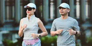 Potret Raditya Dika Lari Bareng Anissa Aziza, Siap jadi Pelari Kalcer