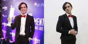 Potret Rangga Azof Bintang 'BUKU HARIAN SEORANG ISTRI' Hadiri Infotainment Awards 2021 SCTV, Sabet Penghargaan Prestisius