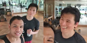 Potret Reino Barack Dipuji Ganteng Selesai Latihan Tinju, Mengaku Capek