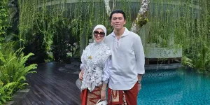 Potret Syahrini & Reino Barack di Bali, Tampil Elegan dan Tradisional Pakai Kain Songket