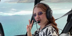 Potret Tasya Farasya Pertama Kali Naik Helikopter, Heboh dan Excited
