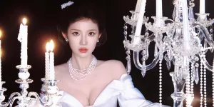 Potret Terbaru Zhang Miao Yi dengan Dress Putih, Kecantikannya Setara Mutiara yang Berkilau