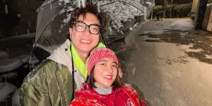 Potret Wika Salim Liburan ke Korea Bareng Pacar, Berduaan di Bawah Salju