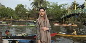 Potret Yoriko Angeline di Kampung Nelayan untuk Film Pirunduk