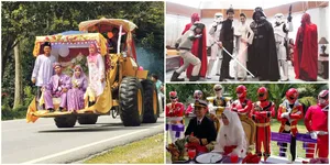 Power Rangers - Buldozer, 7 Tema Pernikahan Ini Anti-Mainstream!