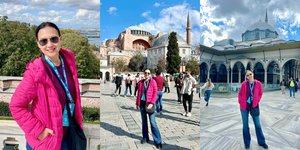 Pulang dari Amerika, 8 Potret Ira Wibowo Liburan Keliling Turki Saat Transit di Istanbul - Kunjungi Hagia Sophia Hingga Blue Mosque