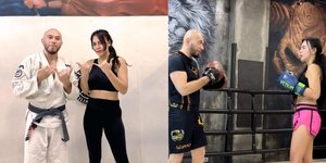 Punya Hobi Baru, 8 Potret Ratu Rizky Nabila Tekuni Brazilian Jiu Jitsu Langsung dengan Max Metino