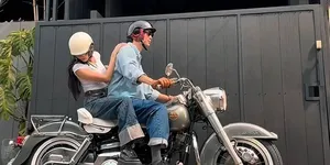 Rachel Cia dan Dikta Boncengan Naik Motor, Momen Manis Pasutri Baru