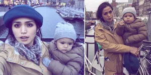 Rayakan Natal & Liburan Akhir Tahun, Jedar Ajak Baby El ke Eropa