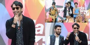 Sambil Gendong 'Anak', Shaheer Temani Sangkuni Jumpa Fans Meriah