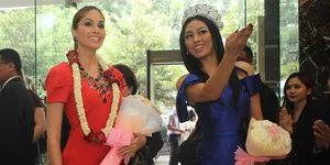 Sambutan Meriah Untuk Kedatangan Miss Universe 2013 di Indonesia