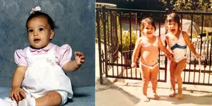 Sekarang Hot, Ternyata Gaya Kim Kardashian Beda Jauh Saat Kecil