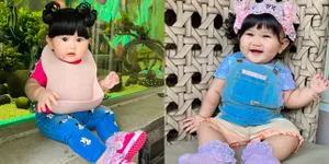 Sering Dibilang Kayak Boneka, 8 Potret Meshwa Anak Bungsu Denny Cagur dan Shanty yang Sukses Bikin Netizen Gemas - Makin Gembul!