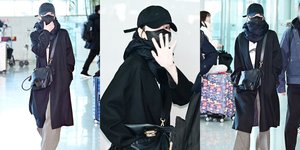 Siap Hadiri Milan Fashion Week, 7 Potret Song Hye Kyo di Bandara Internasional Incheon - Cantiknya Nembus Masker