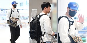 Siap Terbang ke Taiwan, 7 Potret Hyun Bin di Bandara Internasional Incheon - Brewokan Makin Menawan