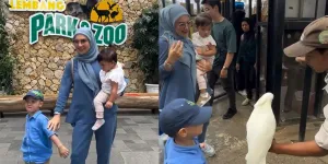 Suami Bebas dari Penjara, Ini 8 Potret Irish Bella Ajak Anak-anak Main ke Kebun Binatang Tanpa Ammar Zoni