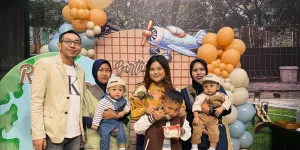Suami Mpok Alpa Berencana Ajak Si Kembar ke Laut di Hari Ulang Tahunnya