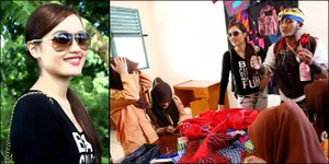 Suasana Heboh Saat Cinta Laura dan Caisar Lakukan Aksi Sosial