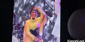 Syahrini Bercanda Larang Reino Barack Naik Panggung di Pestapora 2026