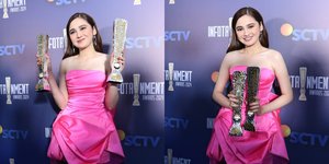 Tak Ditemani El Rumi, Ini Potret Syifa Hadju Raih Penghargaan Best Couple dan Best Female Actor di Infotainment Awards 2024