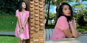 Tampil Cantik dengan Dress Warna Pink, Ussy Sulistiawaty Disebut Bak Gadis ABG