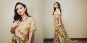 Tampil Cantik dengan Gaun Emasnya, 8 Potret Prilly Latuconsina Berkesempatan Menjadi Juri Puteri Indonesia