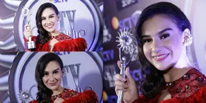 Tampil Elegan, Irish Bella Dapat Best Aktris di SCTV Awards 2018