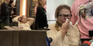 Terpukul, Potret Eva Manurung Terduduk Lemas Usai Jenguk Virgoun di Kantor Polisi