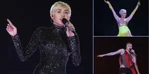 Tingkah Mengejutkan Miley Cyrus di Bangerz Tour Inggris