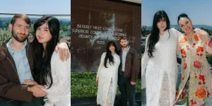 Titi DJ Mantu di Amerika, 7 Potret Stephanie Poetri Menikah dengan Kekasih Bule - Menawan Pakai Kebaya Putih