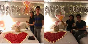 Ultah, Natasha Wilona Dapat Kejutan Bunga di Atas Tempat Tidur