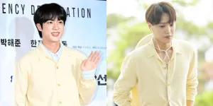 Visual Bikin Silau, Potret Jin BTS dan Kai EXO Pakai Cardigan Sama: Pamer Vibe Berbeda Siapa Lebih Kece?