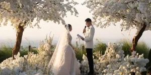 Wedding Vow Jennifer Coppen dan Justin Hubner, Kamari Jadi Flower Girl