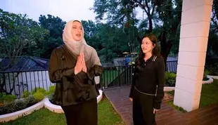 7 Potret Taman Rumah Tasyi Athasyia yang Luas bak Negeri Dongeng